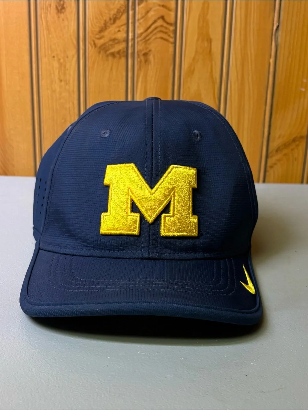 Nike Navy Cap with Yellow 'M' Patch